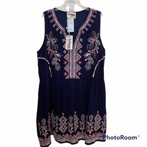 Savanna Jane Embroidered Sleeveless Dress